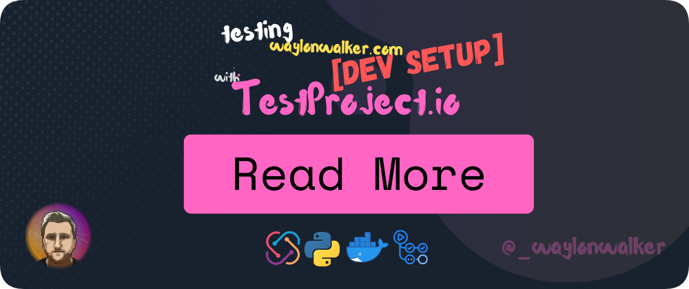 Test Project Dev Machine setup notes card