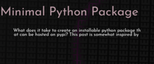 thumbnail for minimal-python-package-dev_250x105.png