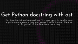 thumbnail for python-docstring-ast.png