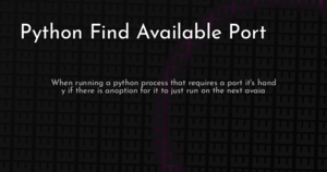 thumbnail for python-find-available-port-hashnode.png
