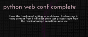 thumbnail for python-web-conf-complete-dev.png