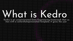 article cover for 
 What is Kedro
